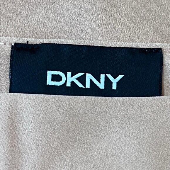 DKNY XL Peach Layered Open Sleeve Top - Picture 7 of 8